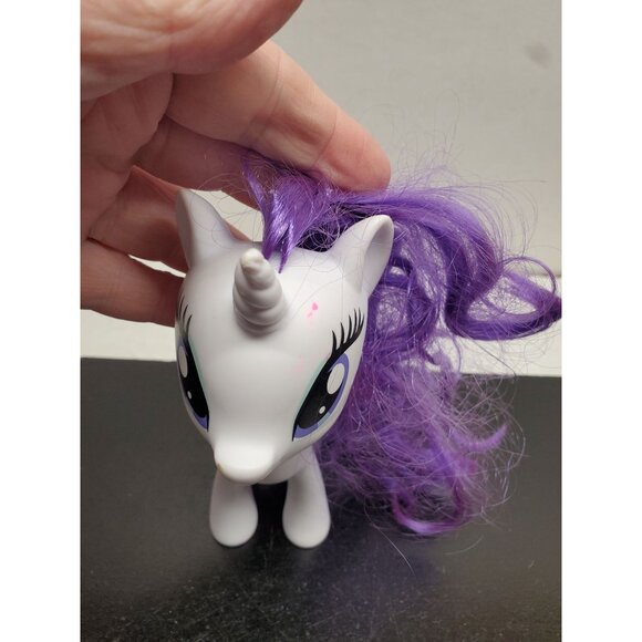 My Little Pony Rarity Unicorn Toy With Purple Hair & White Body - Picture 3 of 7